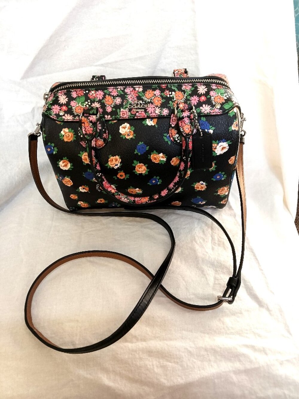 COACH Floral Crossbody/Satchel Bag Like New